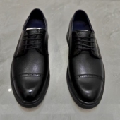 丹奴新款 皮鞋 鹿皮正装 三接头系带男鞋 费雷 男士 男鞋 圆头德比鞋