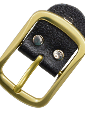 真皮款针扣头男士打孔打洞皮带铜色皮带扣裤带卡扣平滑扣腰带卡扣