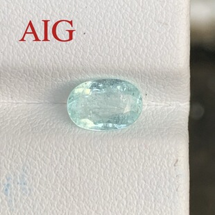 天然帕拉伊巴碧玺裸石莫桑比克绿蓝色铜锰致色AIG国际证书