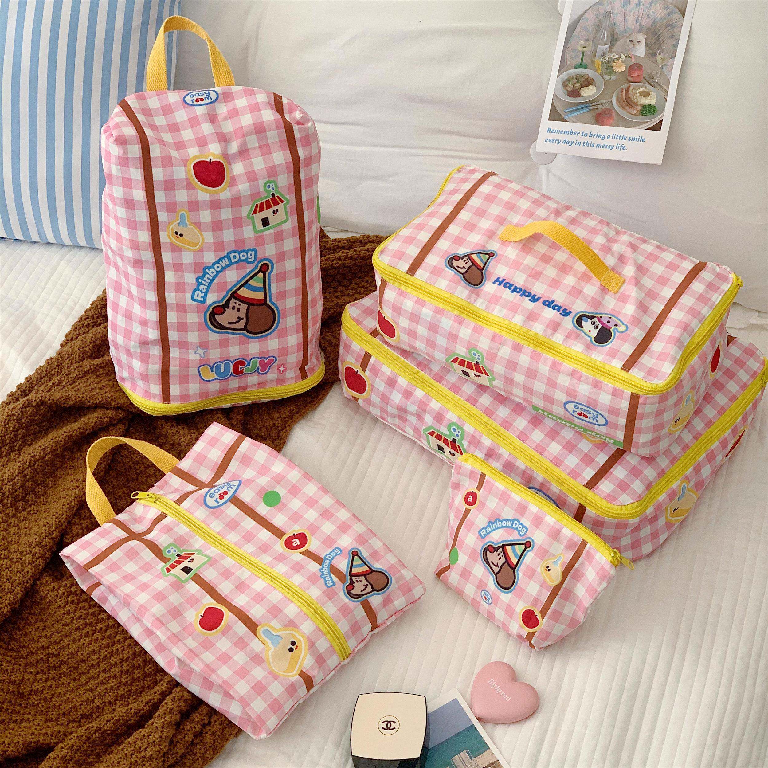 旅行收纳袋可爱可携式衣服内衣鞋子整理包贴身衣物行李箱防水分装