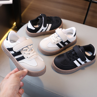 儿童运动鞋2026春夏新款韩版透气网面阿甘鞋男女童软底休闲德训鞋