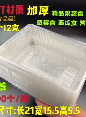 一次性水果盒子加厚塑料盒烤鸭切
