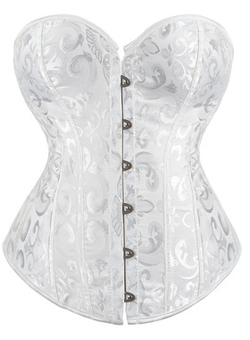 新娘无肩带蕾丝薄款婚纱塑身衣束腰身衣宫廷束身束胸内衣corset