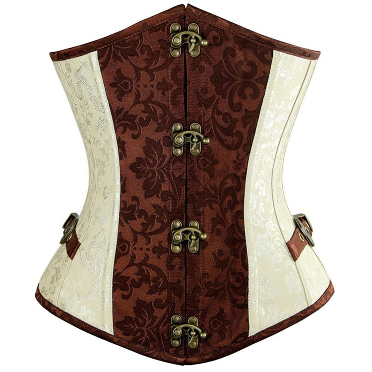 欧美哥特式风格女士短款腰封腰夹束腰美体收腰带复古塑身衣CORSET