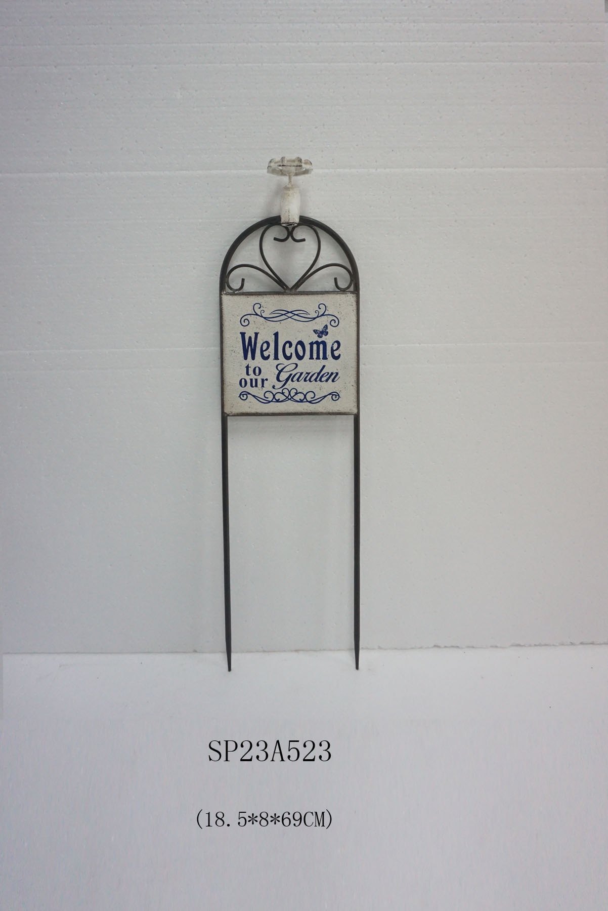 铁艺水龙头欢迎牌花插复古做旧