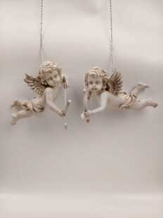 树脂丘比特天使花园装饰杂货挂件复古欧式园艺咖啡厅天使