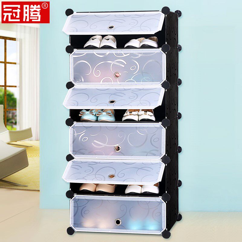 Doorway Shoe cabinet simple and easy Economic type space household 50CM Aspect Assemble Fabric art Dust Shoes Shelfin the Residential furniture , Cabinet , Shoebox  category - from Buy2taobao.com to provide professional Taobao agent buy service