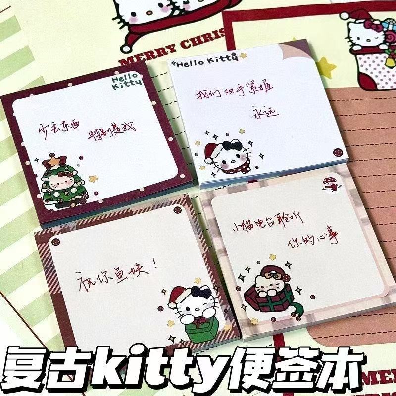 ins复古kitty便签本学生可爱笔记本卡通备忘录留言记事本摘抄