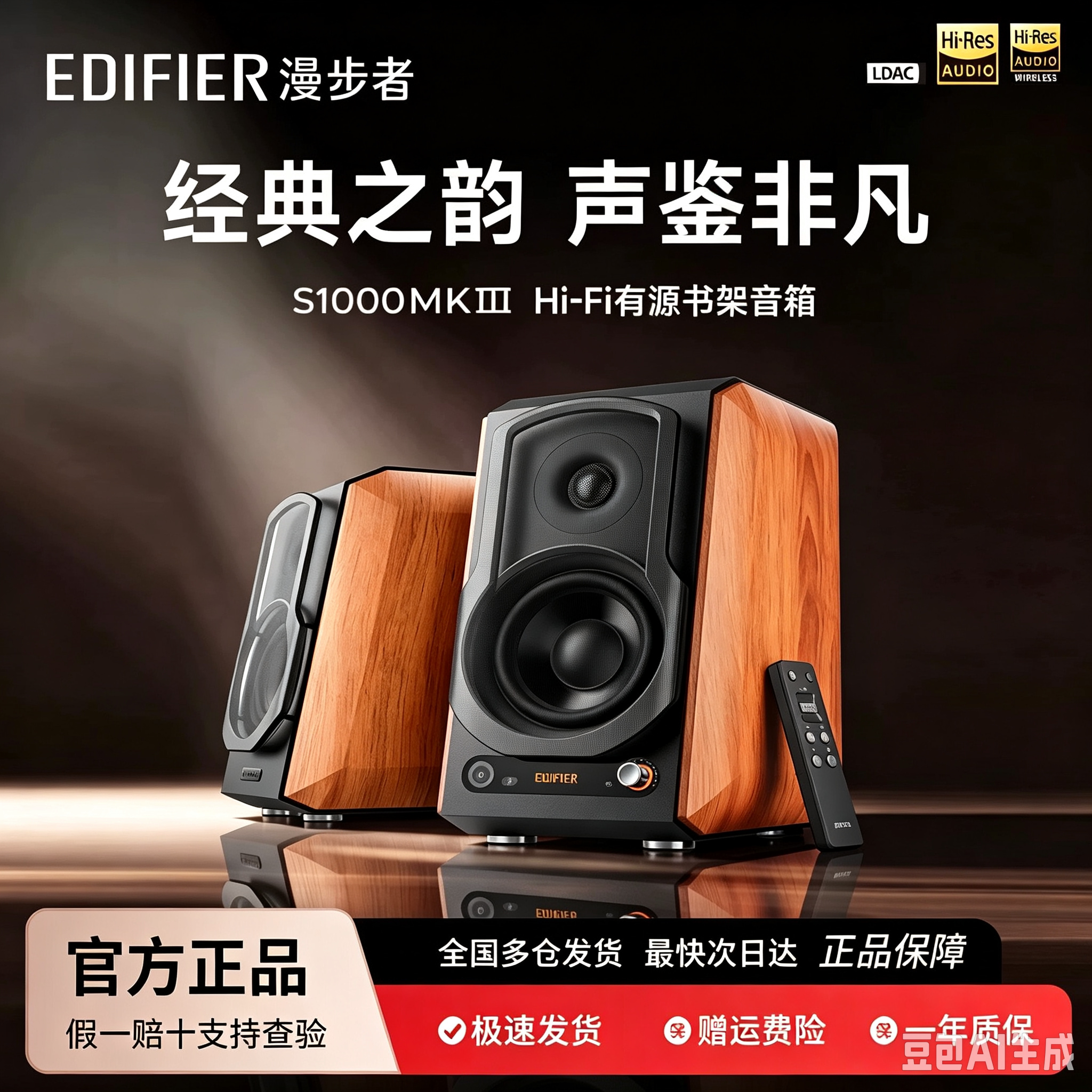 漫步者S1000MKIII蓝牙有源音箱