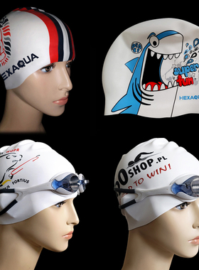 精典款/硅胶/成人儿童/男女通用/微点疵泳帽