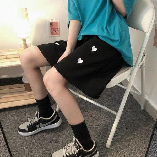 软妹运动夏季中裤休闲百搭盐系显瘦