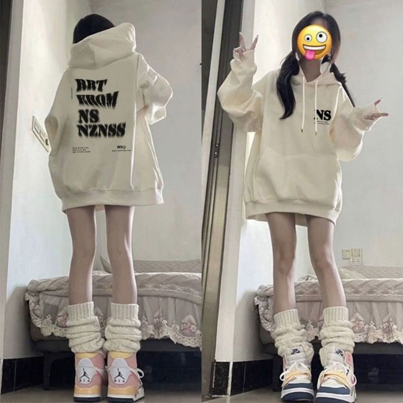 100%纯棉美式潮牌连帽加绒卫衣厚