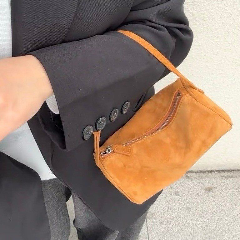 复古手拎包圆筒包简约手提