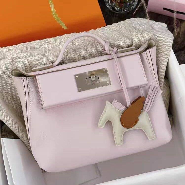 欧美复古头层swift牛皮凯利包mini真皮饺子包单肩包斜挎女包