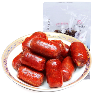 福禄源炭烤猪肉枣小香肠即食肉肠网红解馋零食小吃休闲食品一口肠