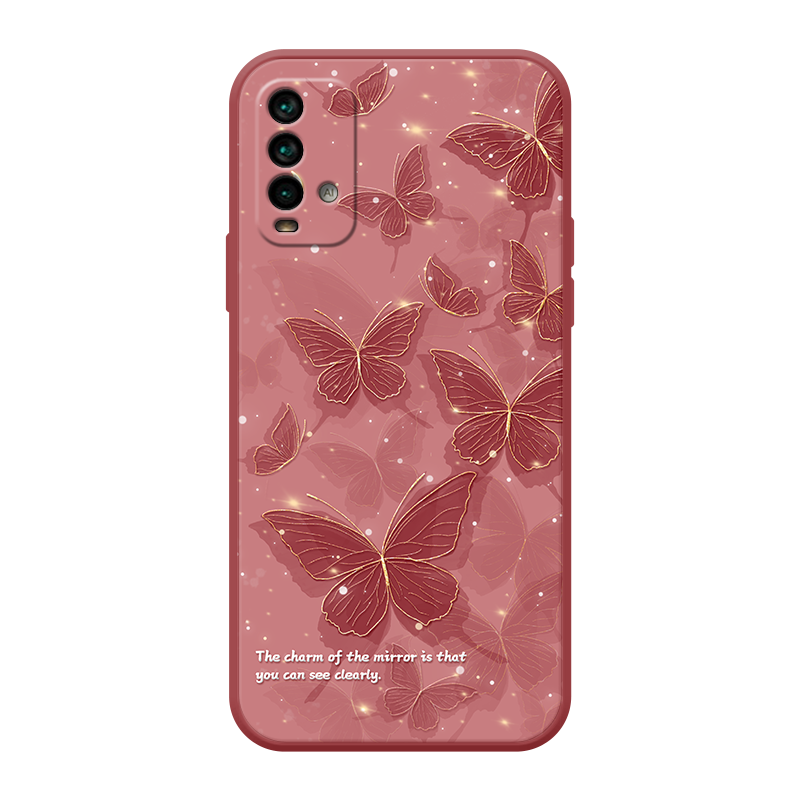 星光茶花蝶适用于红米note9手机壳4G/5G版新款note9pro软壳note10pro蝴蝶note11女款note12硅胶13pro保护套