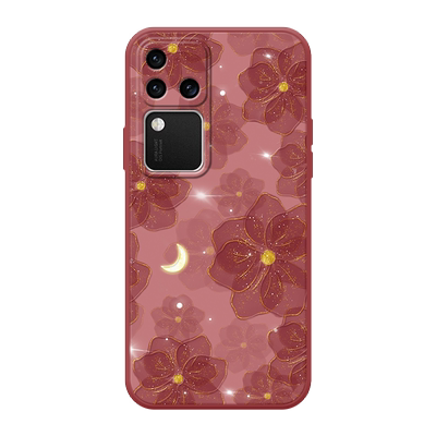 vivos18时尚山茶花硅胶手机壳