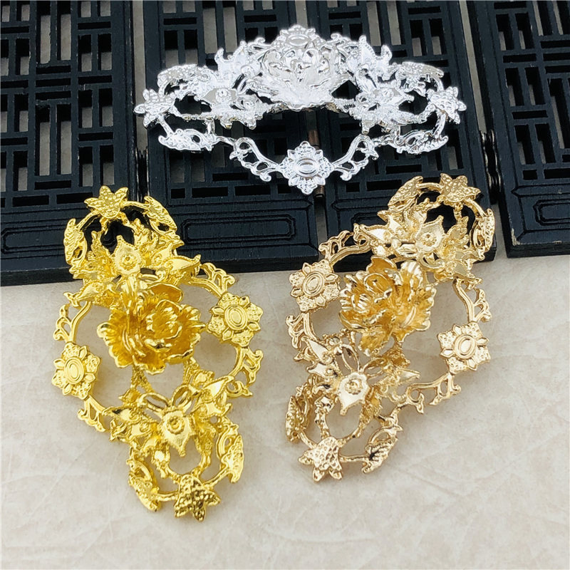 合金蝴蝶立体花枝古风发簪发冠diy饰品配件复古新娘发饰手工材料,饰品/流行首饰/时尚饰品新,其他DIY饰品配件,淘宝优惠券,粉丝福利购,淘宝优惠卷