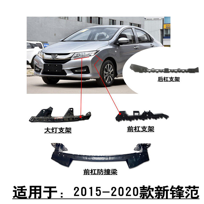 适用于15-20款新锋范前后杠叶子板卡扣支架防撞梁内护杠吊耳杠码