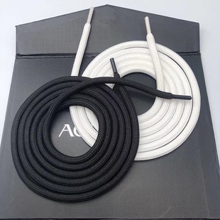 ins椰子AJ1篮球鞋 运动鞋 鞋 带绳带子马丁靴男女款 带 黑色白色圆形鞋