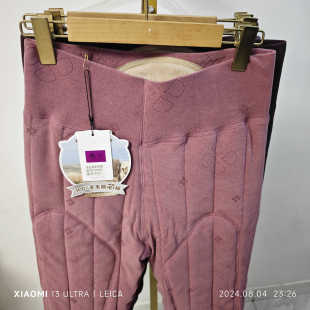 舒适柔软 高腰护膝打底秋冬季 丰容2455女士羊毛暖芯裤 加厚保暖棉裤