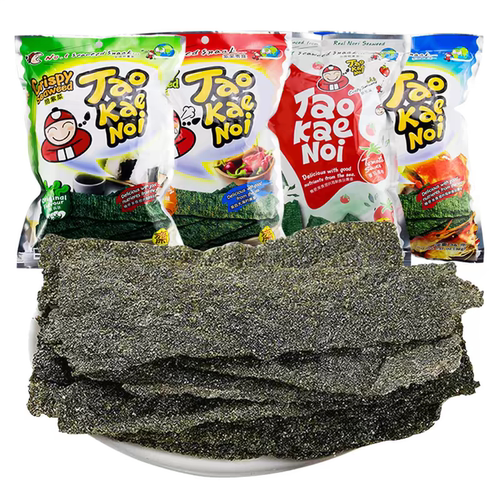 泰国进口零食小老板海苔袋装 bigroll老板仔即食海苔片儿童脆紫菜
