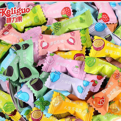 棵力果励志语录维C无糖薄荷糖清新口气商用糖果批发零食奖励学生