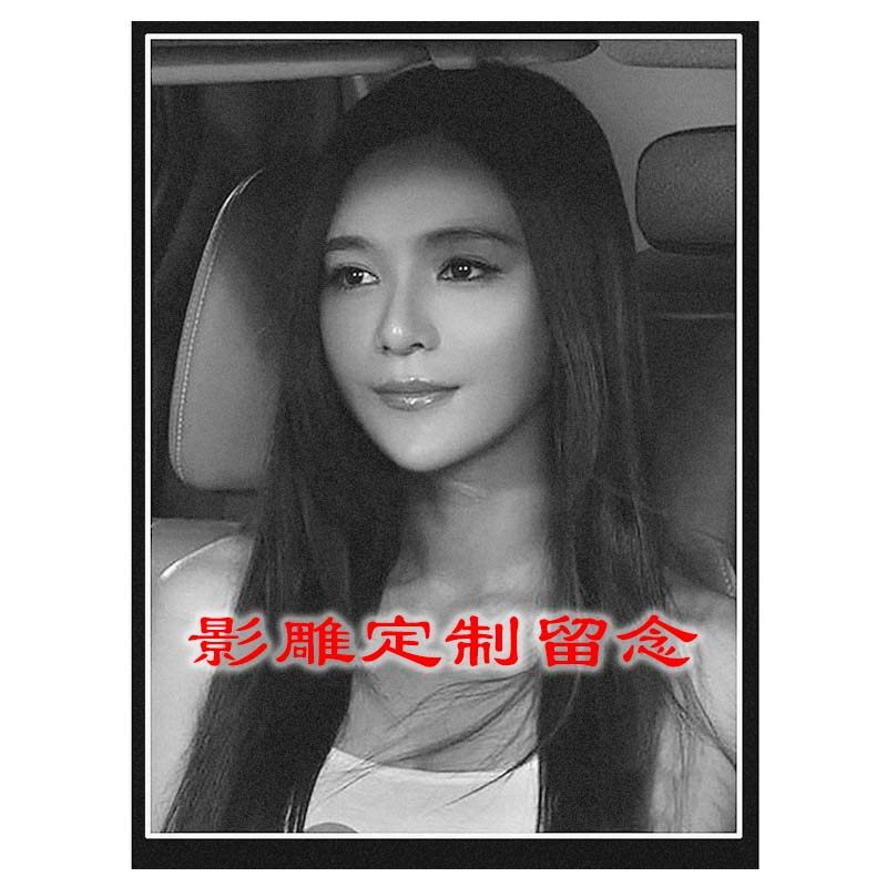 影雕人像雕刻定制照片石刻艺术创意特色礼品石雕纪念艺术品摆件