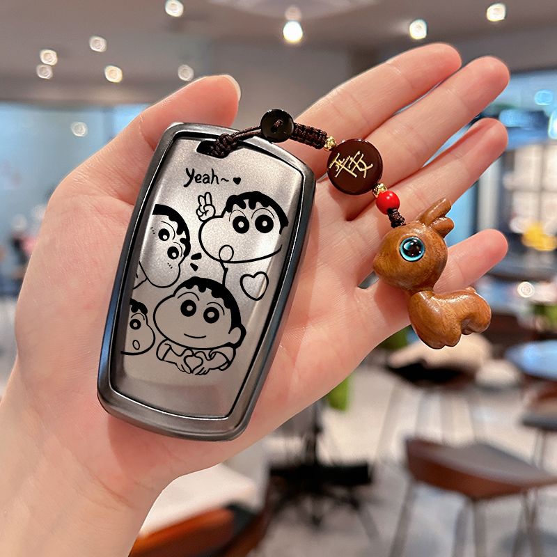 适用宝马5系钥匙套09-14款7系730Li/530Li/528Li/520Li车遥控壳扣