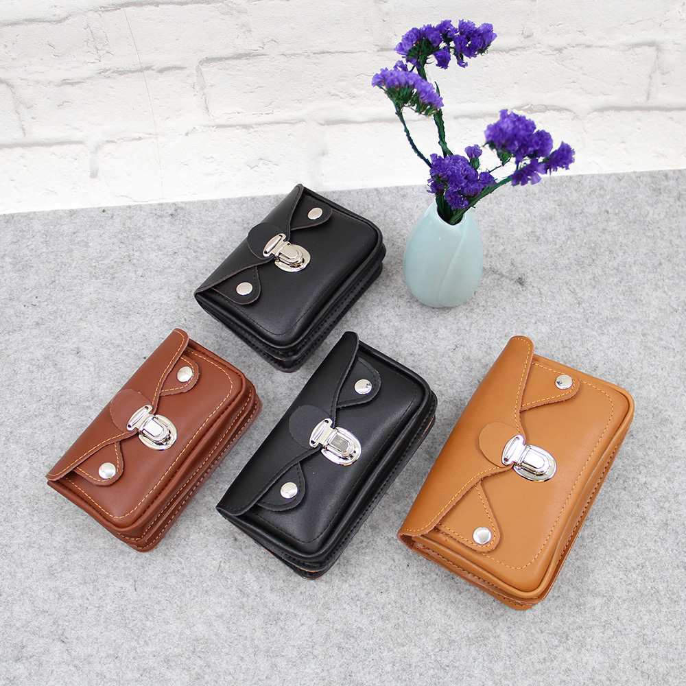 中老年风横款带锁司机零钱腰包