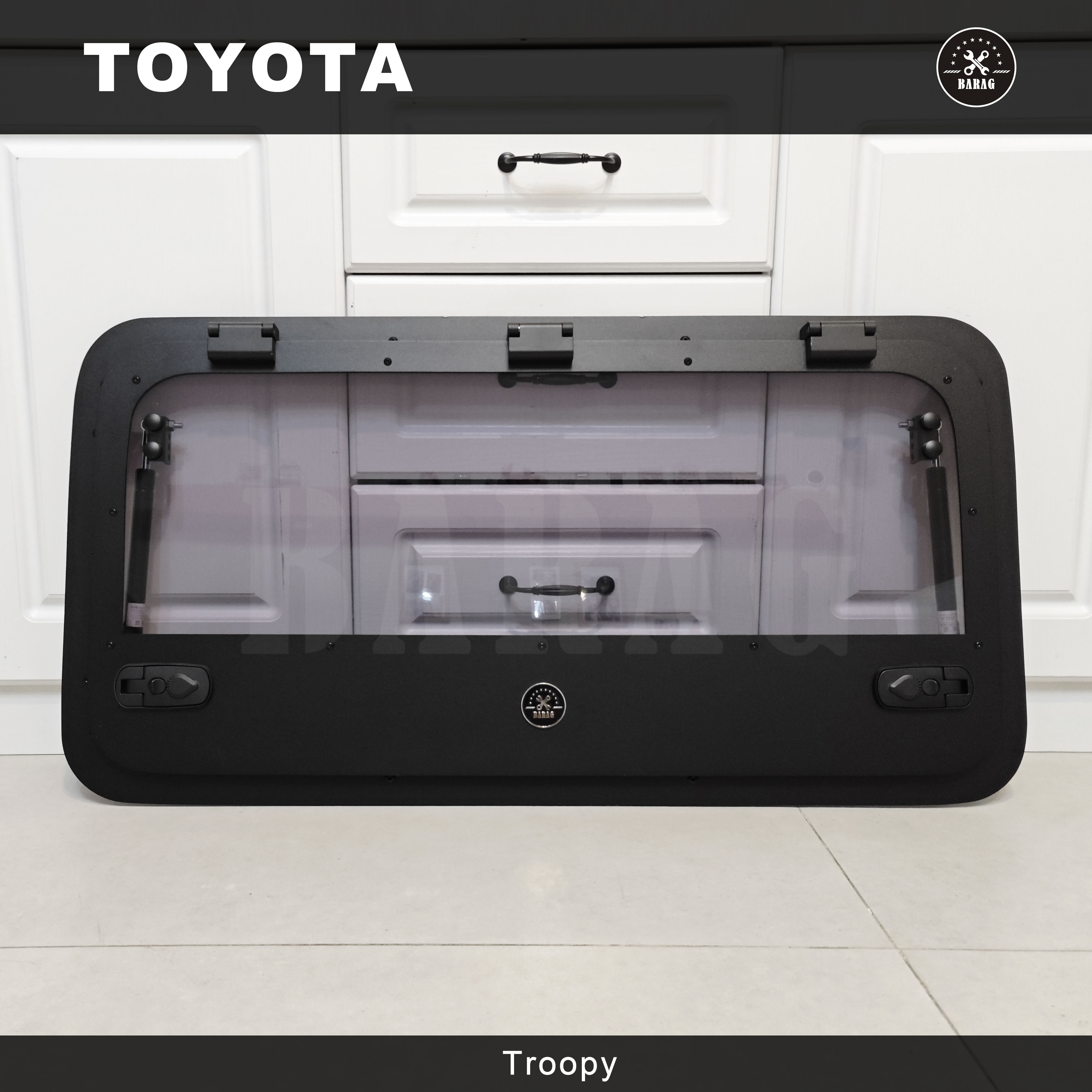 barag伯徕 toyota丰田lc78改装troopy鸥翼窗7系狩猎窗拓展外推窗
