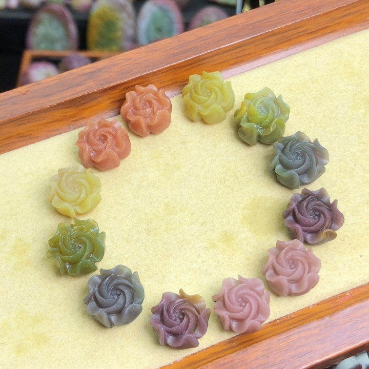 牡丹花纯色系一套手串手链