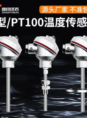 铂热电阻铠装温度传感器PT100wzp-230热电偶K型WRN-130探头变送器