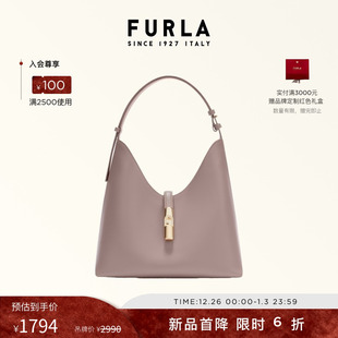 FURLA芙拉GOCCIA牛皮中号女士单肩腋下hobo包流浪包 甄选礼遇
