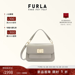 FURLA芙拉ELLA牛皮小号女士手提包百搭气质斜挎包 甄选礼遇