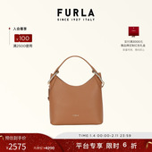 情人节礼物 FURLA芙拉CLARISSA牛皮迷你女士斜挎HOBO包流浪包