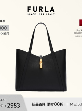 【礼物】FURLA芙拉GOCCIA牛皮大号女士大容量手提托特包
