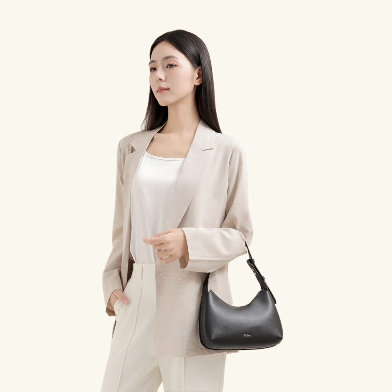 【新年礼物】FURLA芙拉FEBE牛皮小号女士单肩腋下包HOBO包流浪包,箱包皮具/热销女包/男包,通用款女包,淘宝优惠券,粉丝福利购,淘宝优惠卷