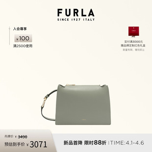 FURLA芙拉NUVOLA牛皮小号女士百搭大气单肩斜挎包 礼物