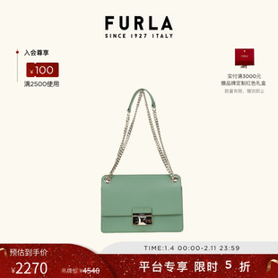 【情人节礼物】FURLA芙拉VENERE牛皮小号女士斜挎小方包链条包