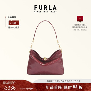 SOFT牛皮漆皮中号女士时尚 FURLA芙拉SFERA 单肩包 秋冬新品