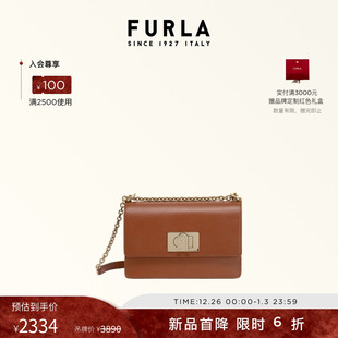 FURLA芙拉1927迷你牛皮女士单肩斜挎包链条包小方包 甄选礼遇