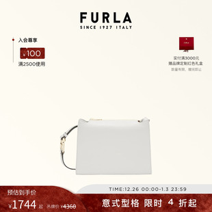 FURLA芙拉NUVOLA软皮牛皮小号女士通勤斜挎小方包 甄选礼遇