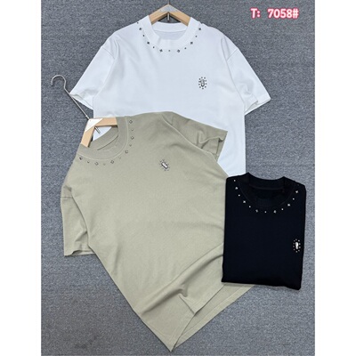 大占推荐   7058   休闲时尚潮牌百搭350克原创设计师重磅短袖