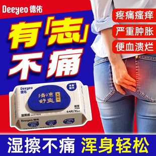 厕纸湿巾男女痔专用擦屁股疮洁厕巾纸 德佑湿厕纸护理型家庭实惠装