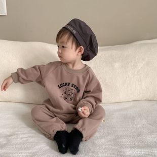 婴儿连体衣2024春季 婴幼儿春款 童装 新款 衣服韩版 男宝宝爬服