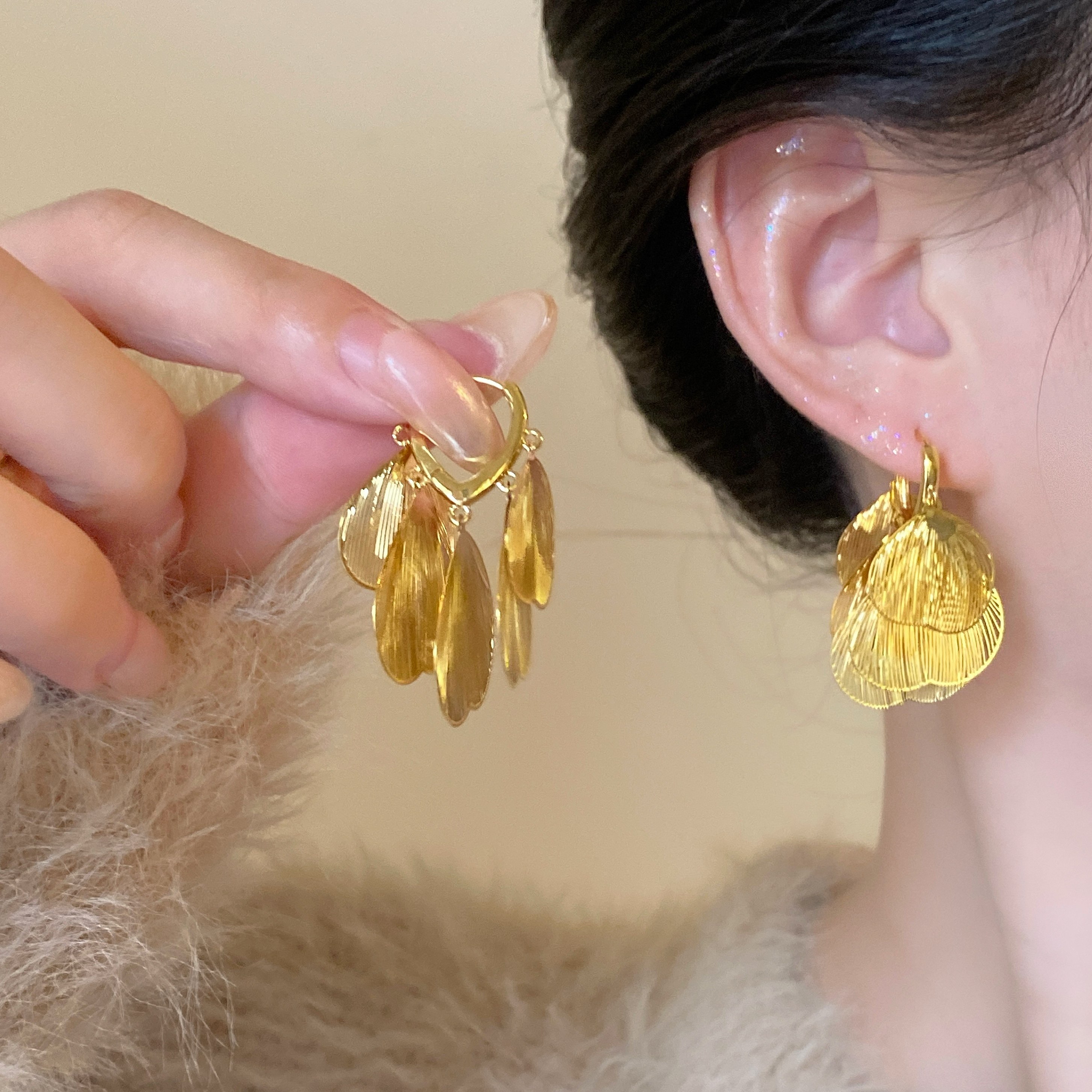 「金枝玉叶」复古镂空叶片流苏耳环气质夸张女神高级感耳饰耳夹,饰品/流行首饰/时尚饰品新,耳环,淘宝优惠券,粉丝福利购,淘宝优惠卷