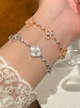 轻奢高级小众气质爆闪精致手链女