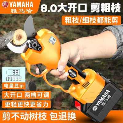 电动修枝剪剪树枝电动剪刀充电式强力粗枝剪园林电剪刀果树果枝剪
