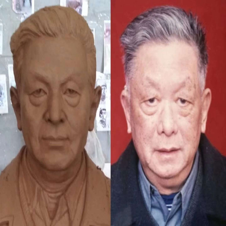 纯铜定制真人头像雕塑定做人物像